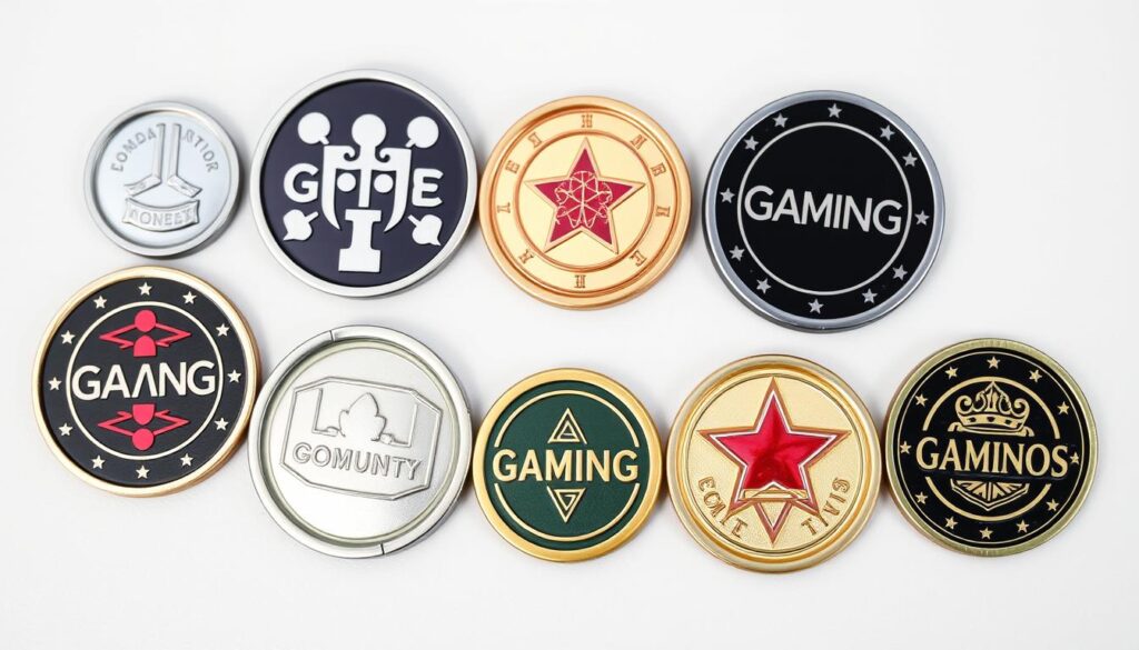 Ein Bild von verschiedenen Gaming-Token Logos Ein Bild von verschiedenen Gaming-Token Logos